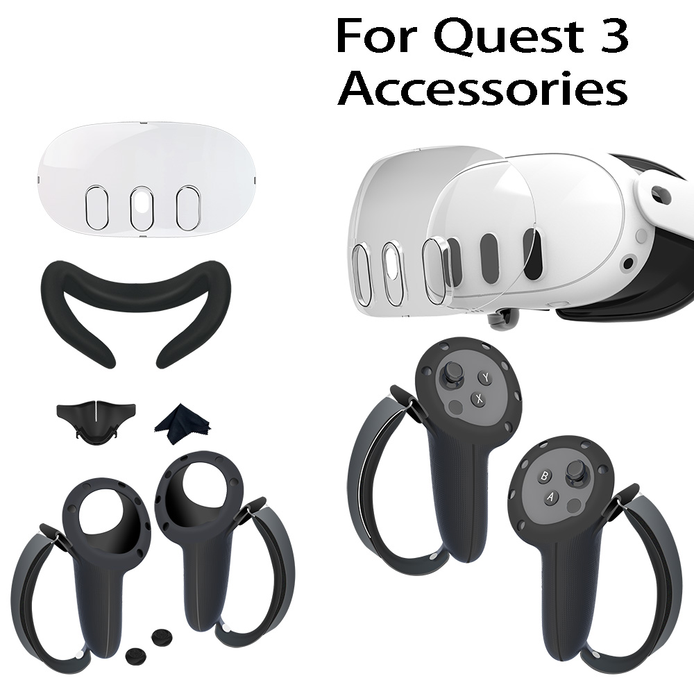Controller Grip Cover - Alles-in-één accessoireset voor Meta Quest 3
