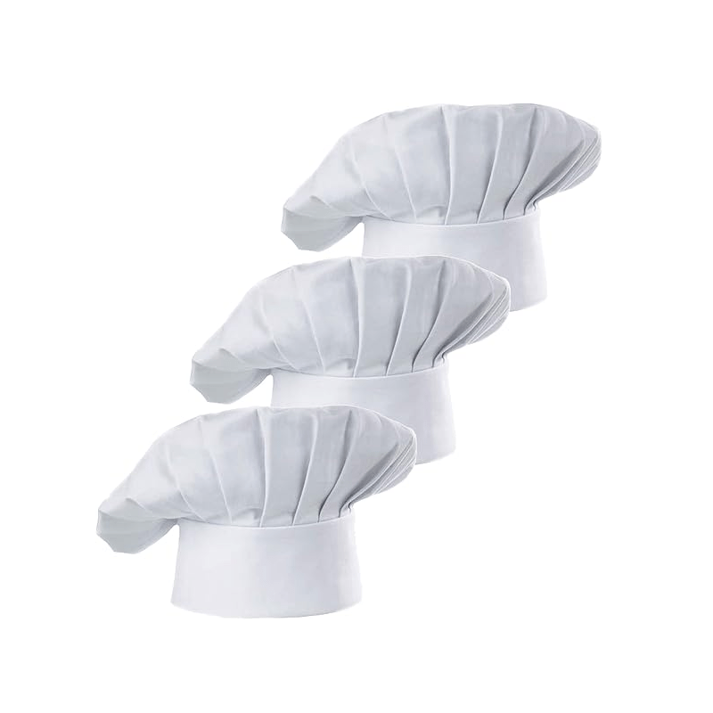 Gaming Kitchen Accessories - 3 stuks chef-kokmuts voor volwassenen, verstelbaar,