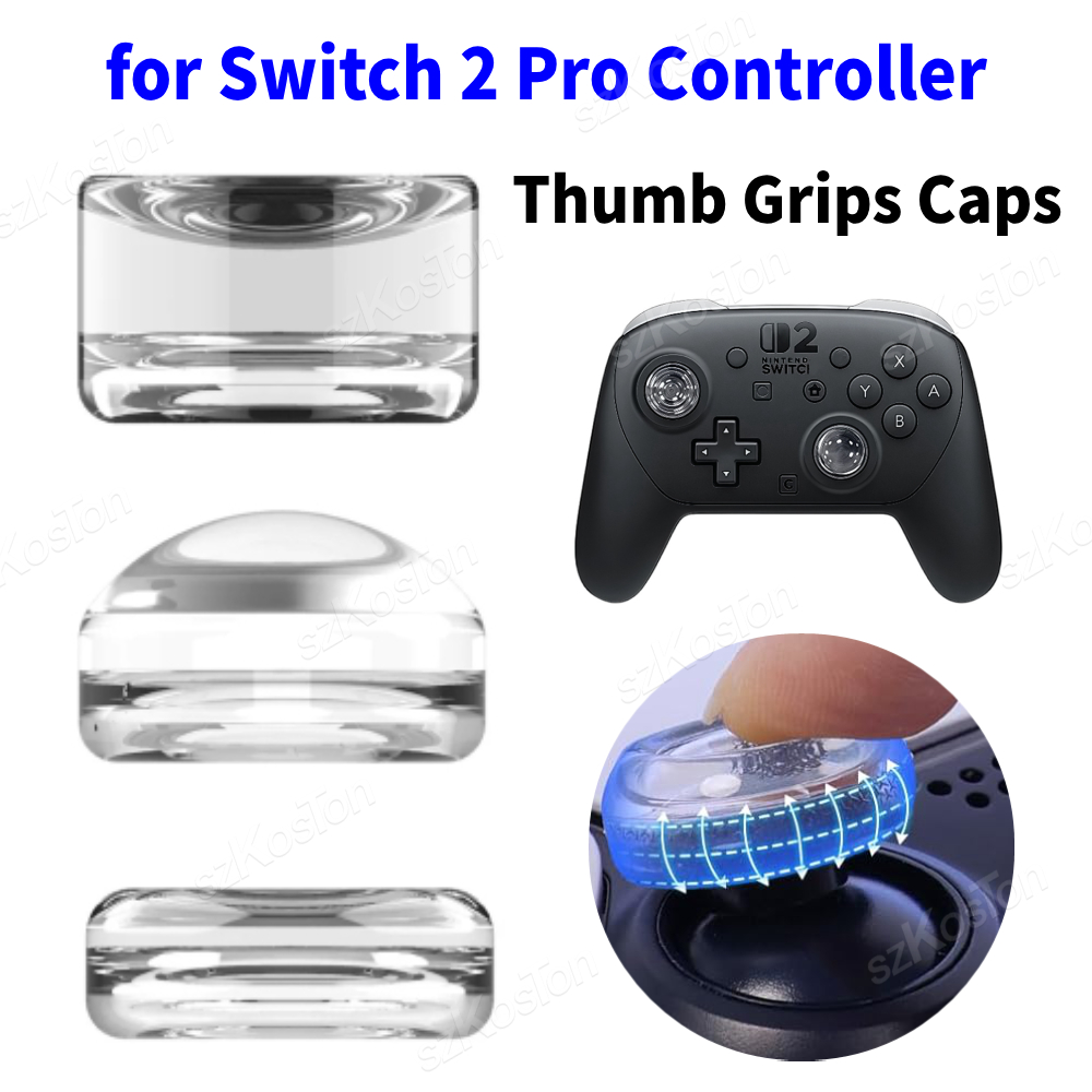 Controller Grip Cover - Doorzichtige duimgrepen Caps voor Switch 2