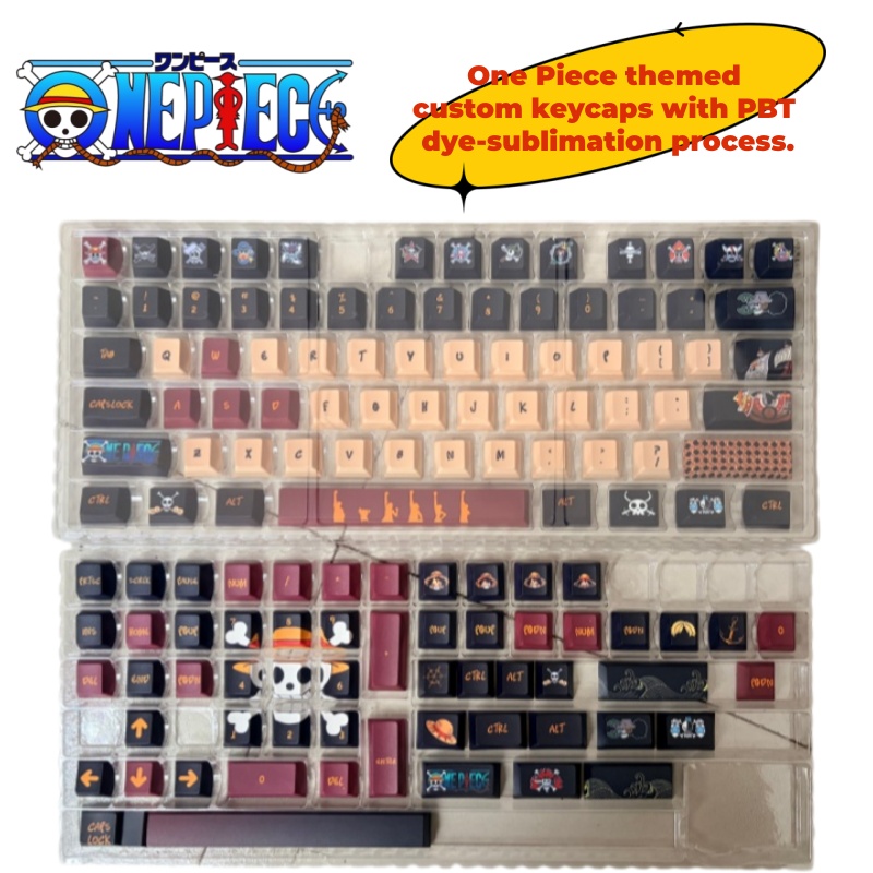 Gaming Accessories In Japan - One Piece anime-personage geïnspireerde PBT hot-sublimatie