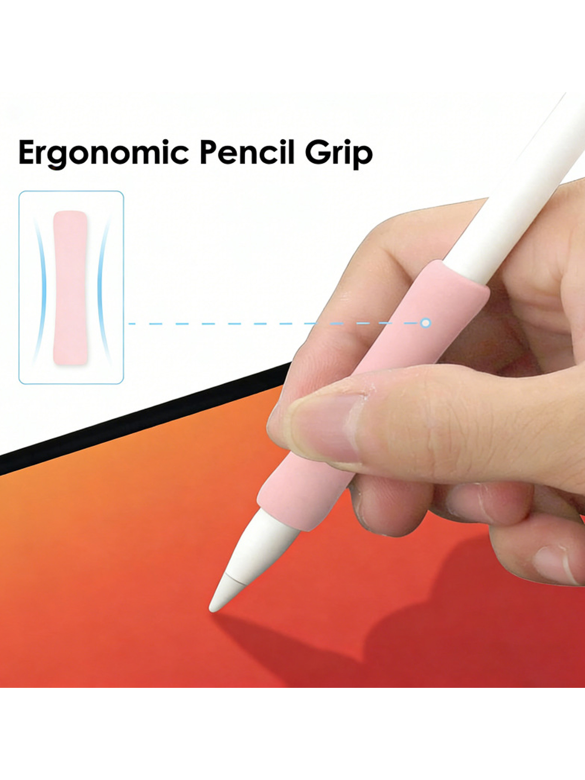 Controller Grip Cover - Geschikt voor Apple Pencil, aanraakgevoelige siliconen